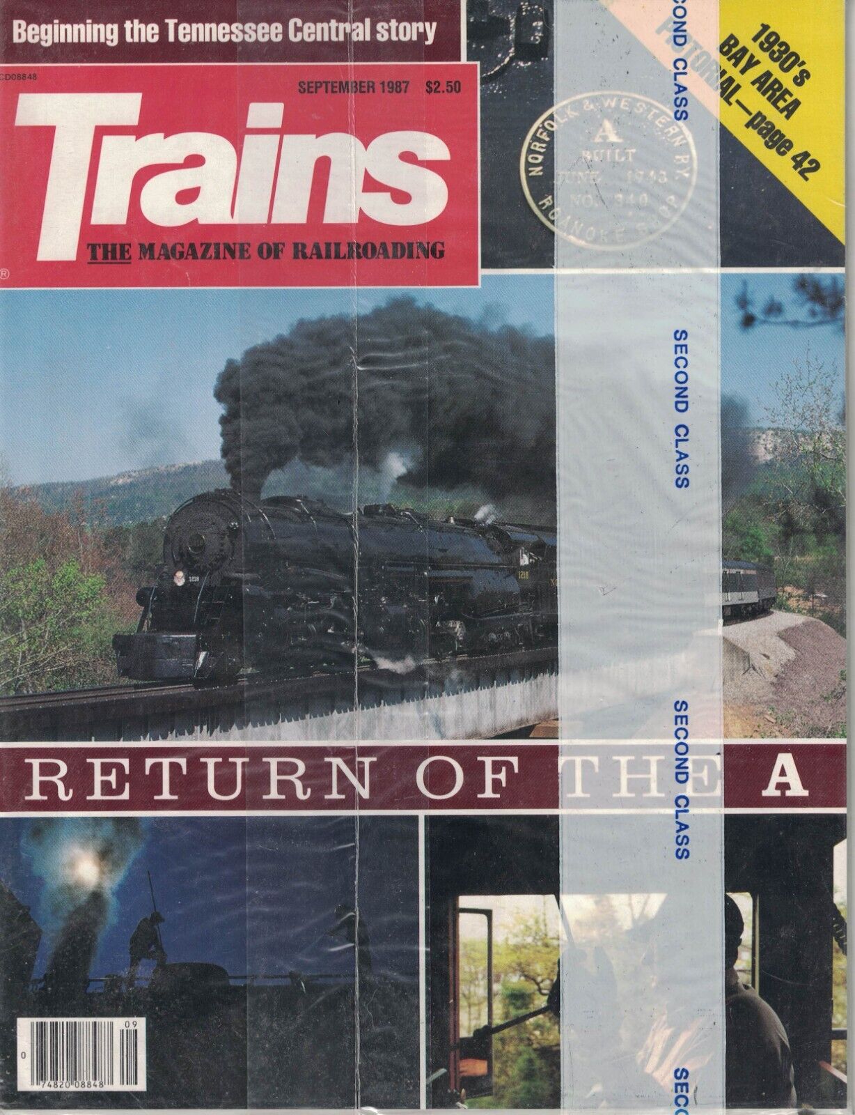 Trains: The Magazine of Railroading ~ September 1987 STILL SEALED in MAILER