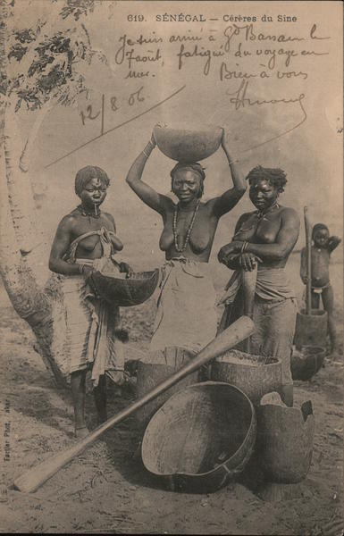 Senegal-Cereres du Sine Postcard Vintage Post Card