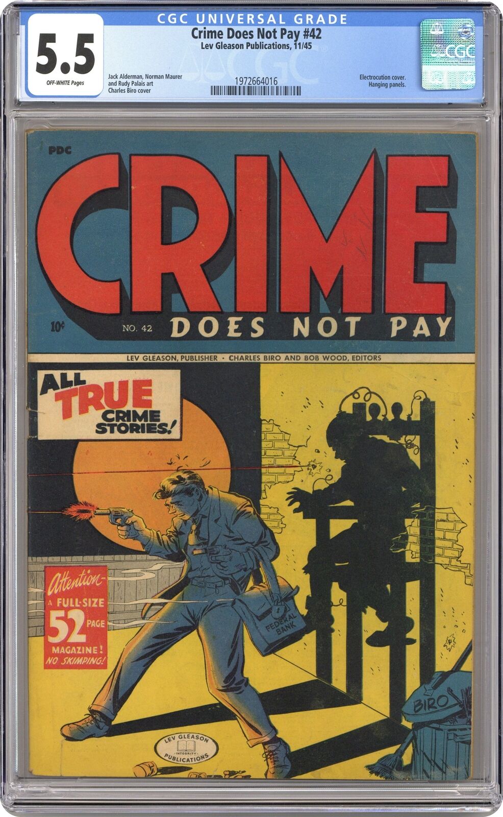 Crime Does Not Pay #42 CGC 5.5 1945 1972664016
