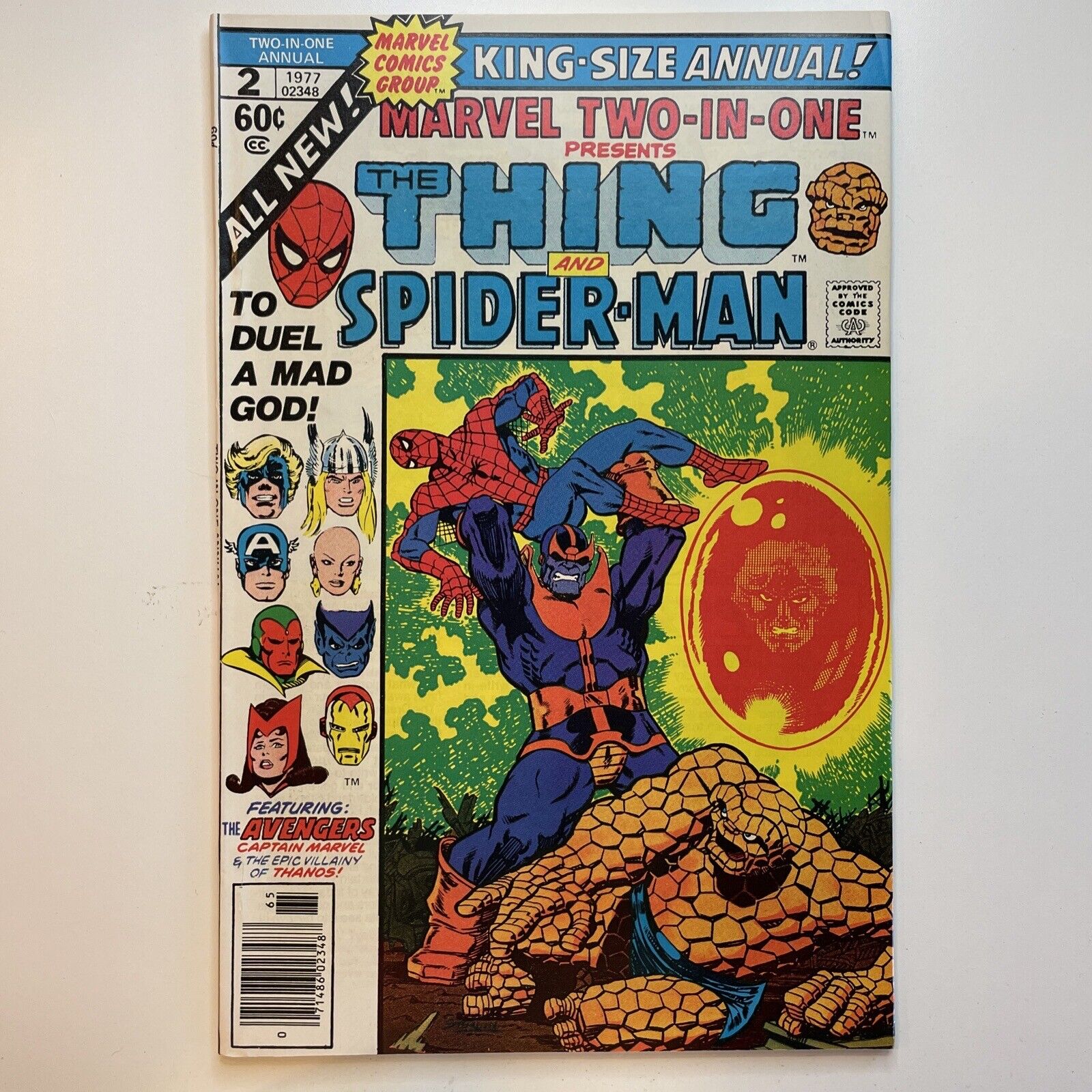 MARVEL TWO-IN-ONE KING-SIZE ANNUAL # 2 - (NM) -STARLIN-THING/SPIDER-MAN-THANOS