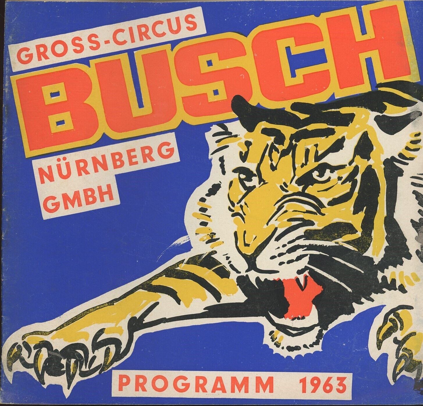 1963 Busch Nurnberg Circus Program