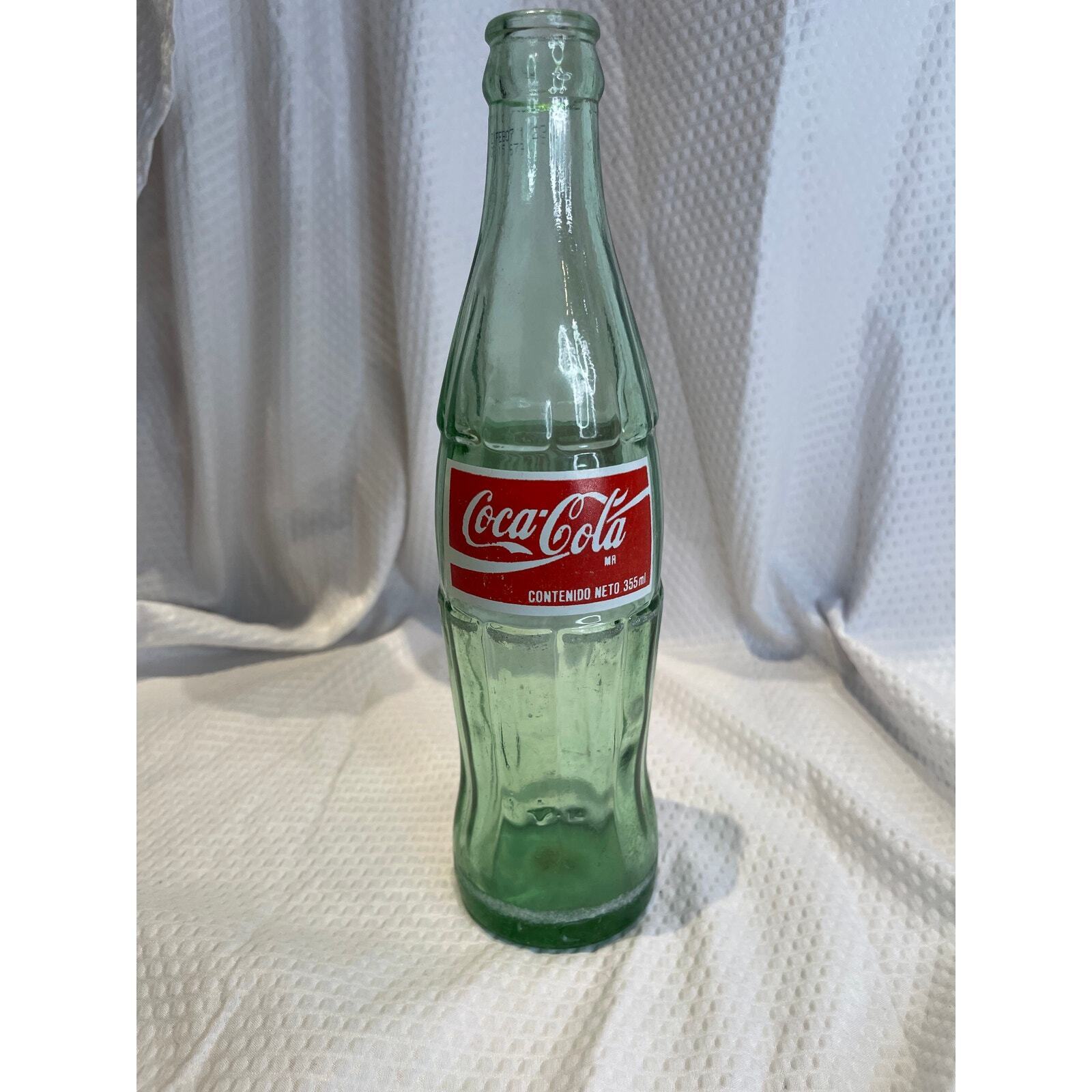 1996 Coca Cola Retro Green Glass Hecho in Mexico Coke Bottle