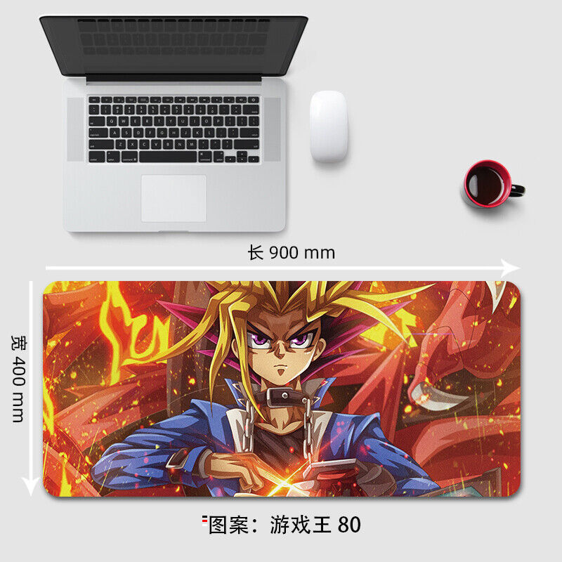 New 90x40cm Large Mat Yu-Gi-Oh Anime Desk Keyboard Home Office Mouse Pad Gift