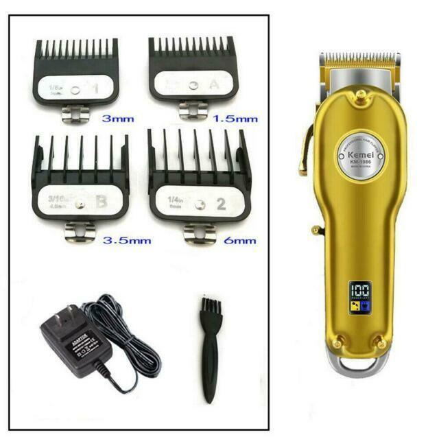 Kemei 1986 Pg All-metal Professional Cordless Hair Clipper / Trimmer, Gold Color