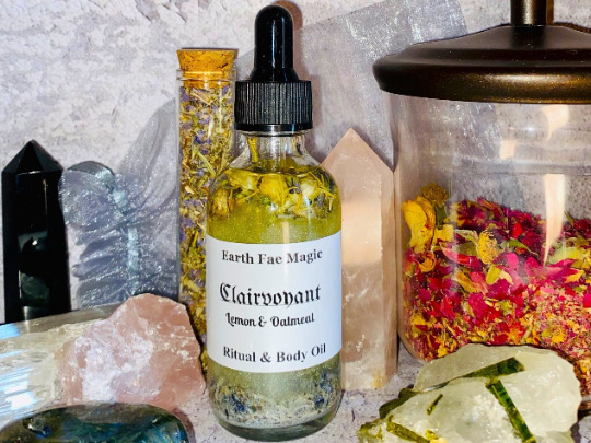 Clairvoyant Ritual Empath Anointing Body Oil Psychic Intuition Spell Oil, 1oz