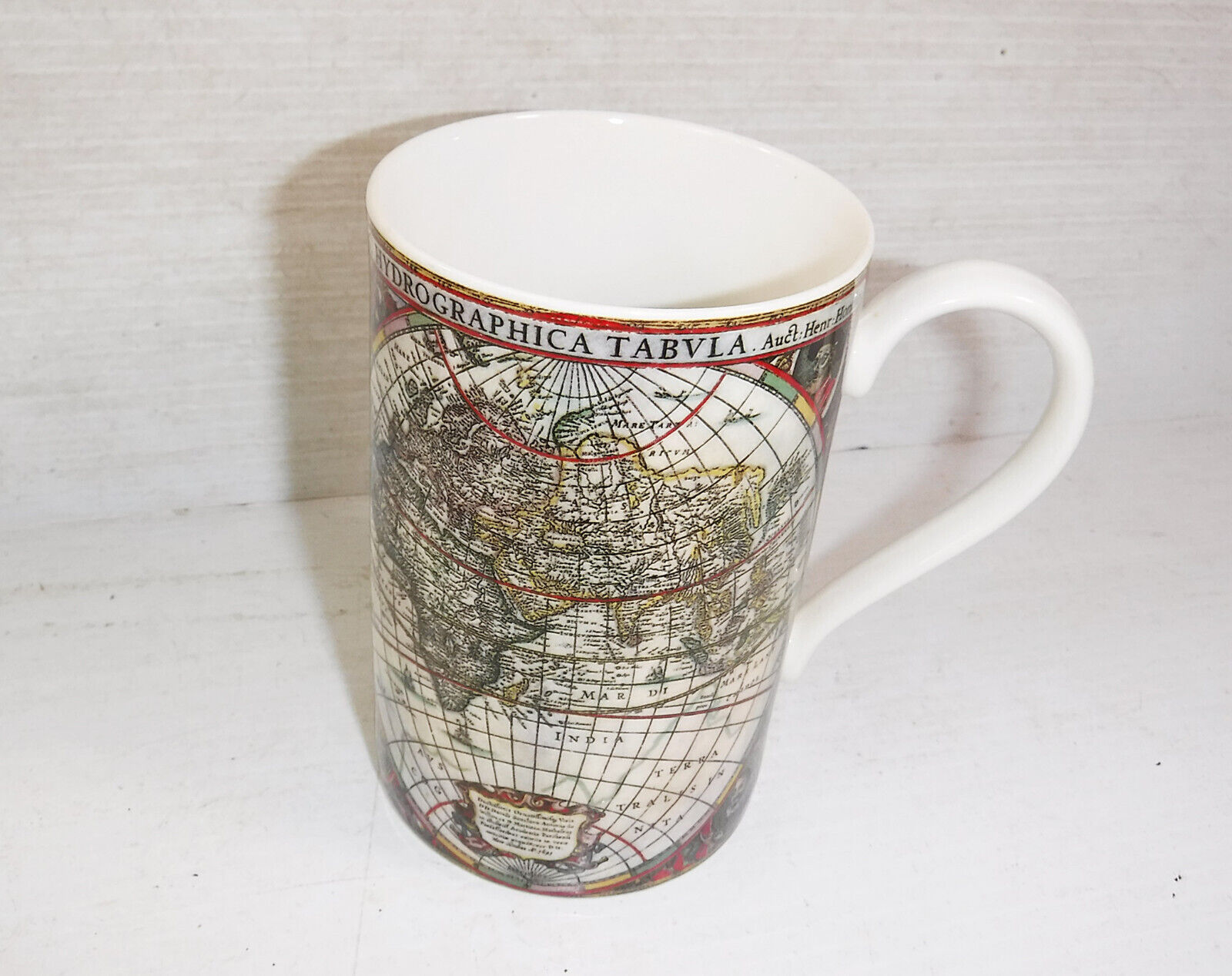 Dunoon Coffee Tea Mug 17th Century World Map Scotland