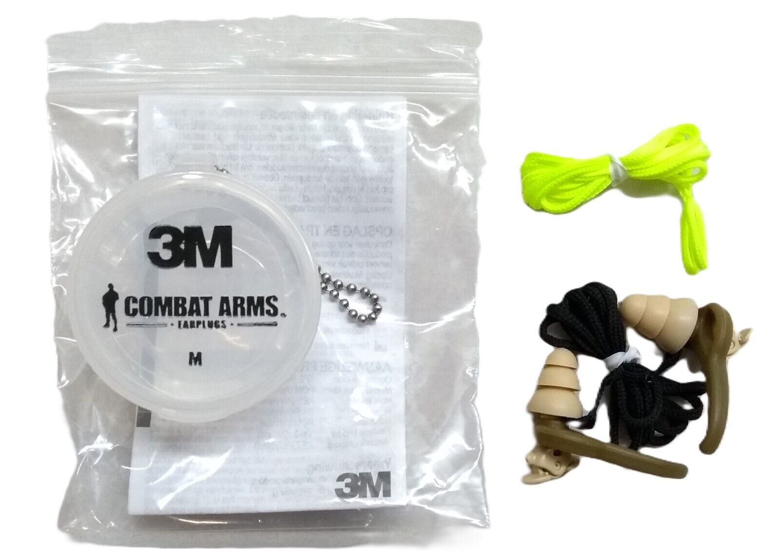 Genuine British Military Type Ear Plugs 3M Combat Arms In Storage Case MED NEW