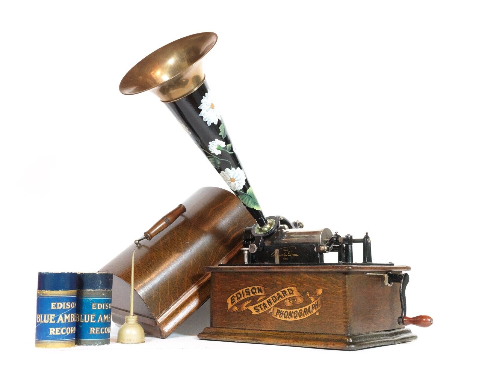 1904 Edison Standard Phonograph w/Decorated Orig. 14\
