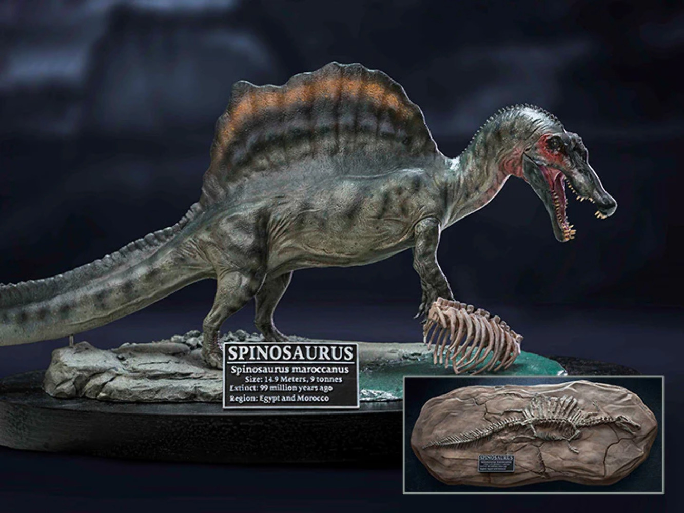 STAR ACE X PLUS Wonders of the Wild Spinosaurus 2.0 Land Version DELUXE Statue