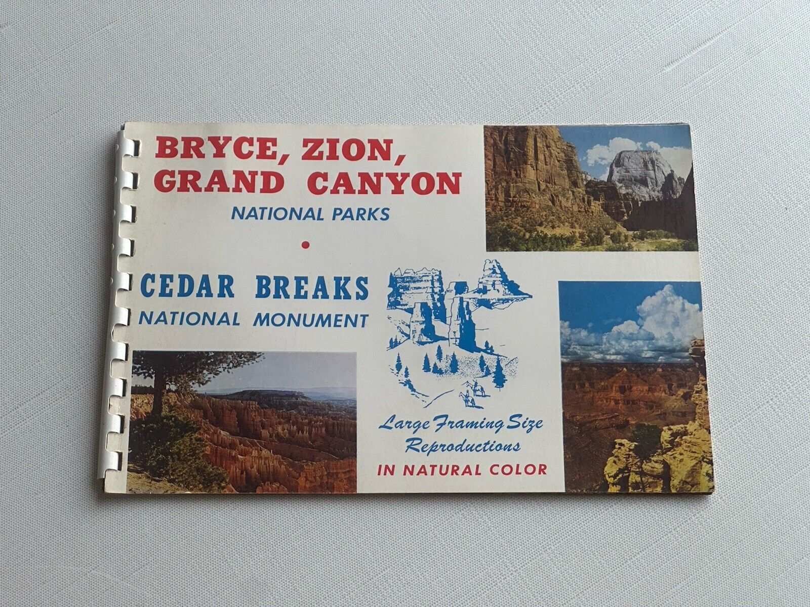 BRYCE, ZION, GRAND CANYON NATIONAL PARKS CEDAR BREAKS BOOKLET VINTAGE