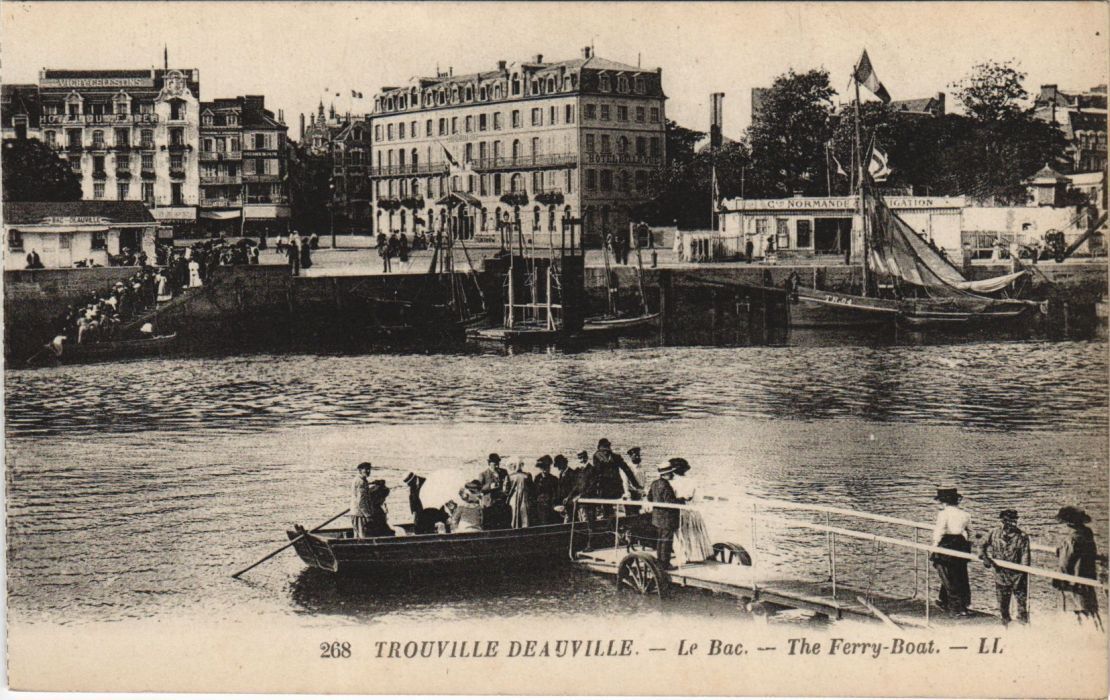CPA FINDILLE-sur-MER DEAUVILLE - Le Bac - The Ferry-Boat (1229772)