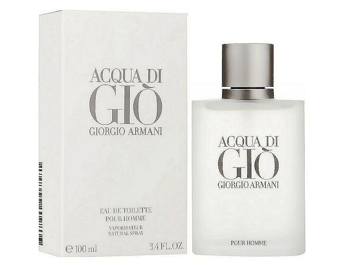 New Acqua Di Gio by Gior.gio Ar.ma.ni Eau De Toilette EDT Perfume for Men 3.4 oz