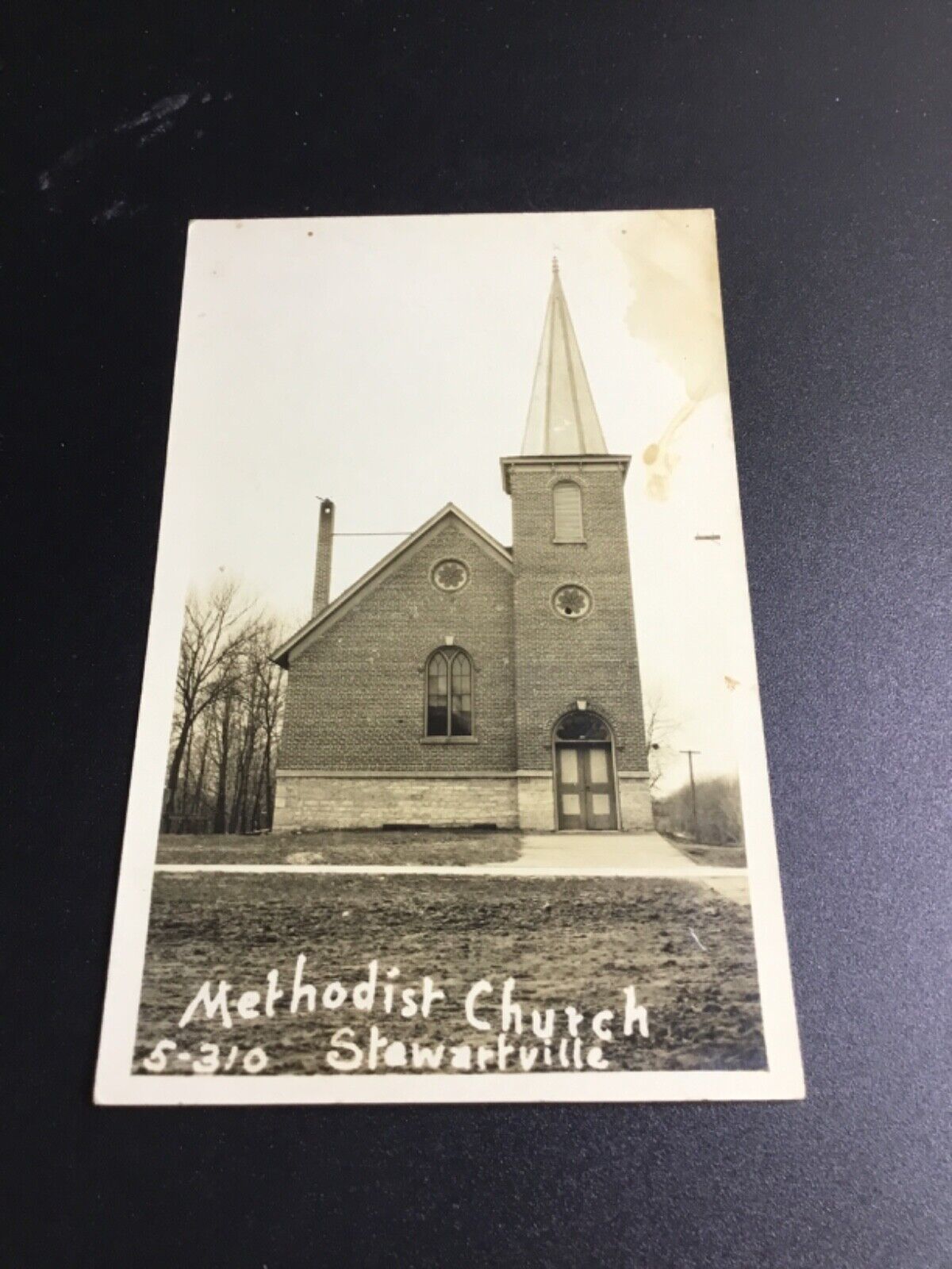 1910 Stewartville, MN RPPC - Methodist Church 1091