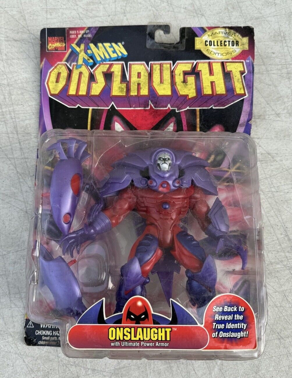Vintage X-Men Onslaught Action Figure w/ Ultimate Power Armor Toy Biz 1997 NEW