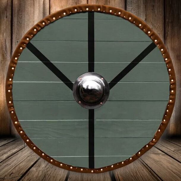 Handmade Wooden viking round Battle shield - Free Customization