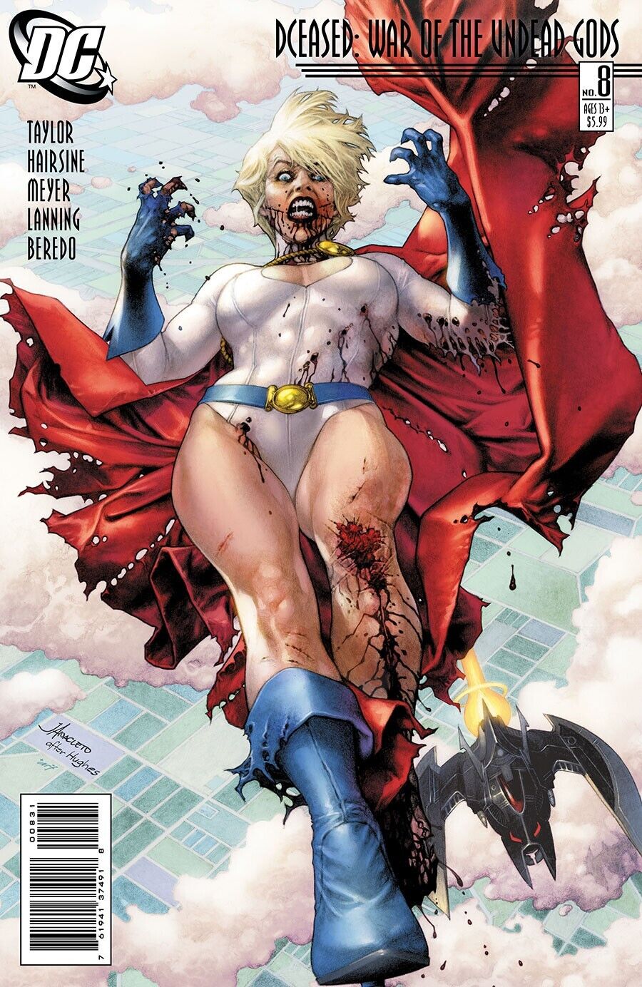 DCEASED WAR OF THE UNDEAD GODS 8 ANACLETO POWERGIRL 1 HOMAGE  VARIANT NM