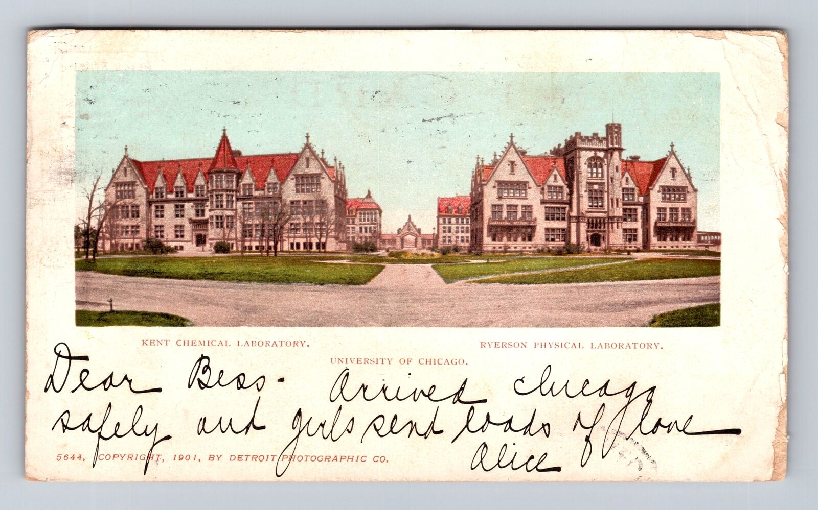 Chicago IL-Illinois, Kent Chemical Laboratory, Antique, Vintage c1905 Postcard