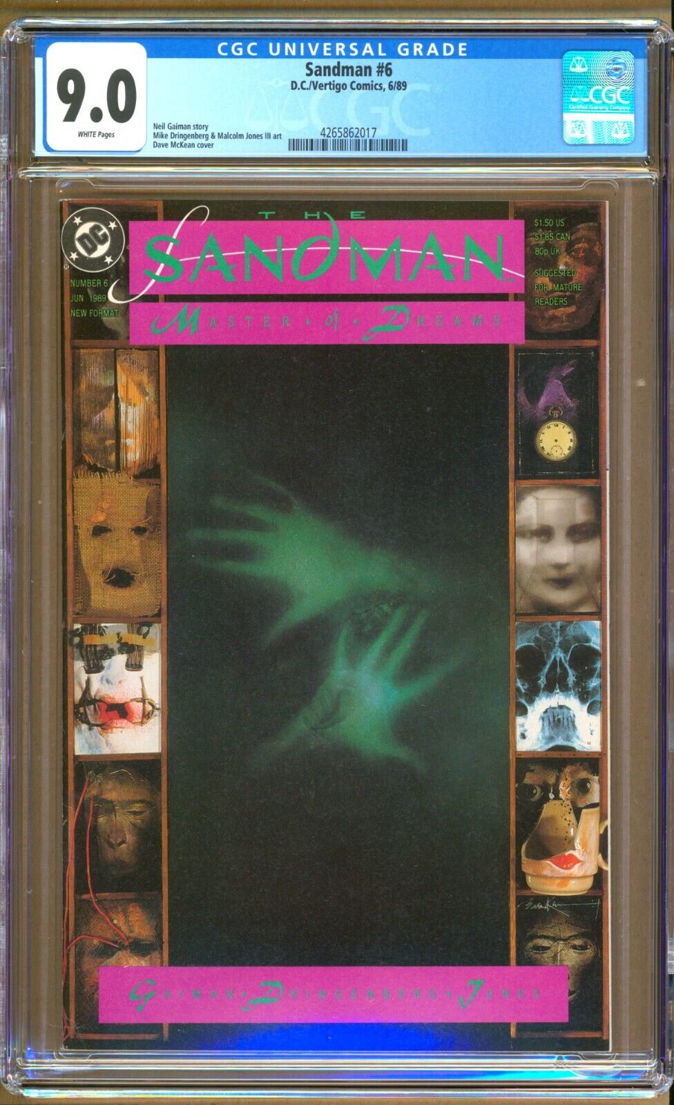 Sandman #6 (1989) CGC 9.0  WP  Gaiman - Dringenberg - McKean - Jones III