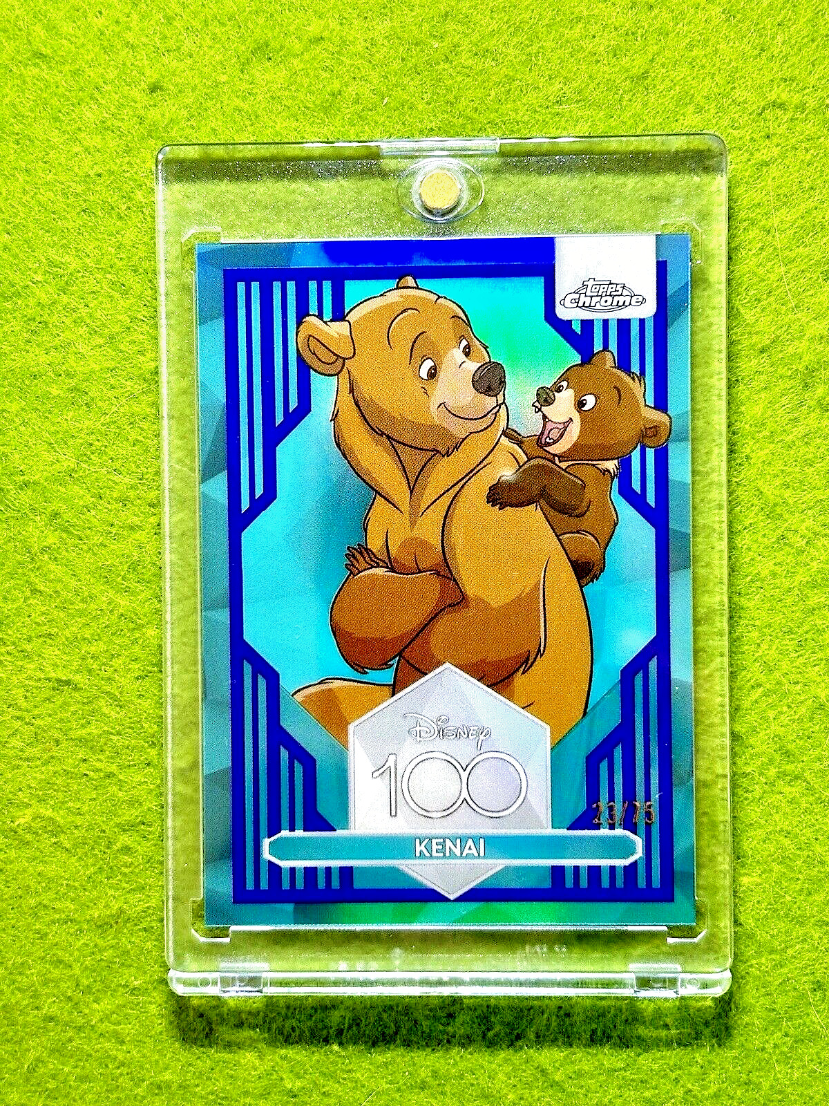 KENAI Disney 100 BLUE REFRACTOR # /75 SSP Card BROTHER BEAR 2023 Topps Chrome SP