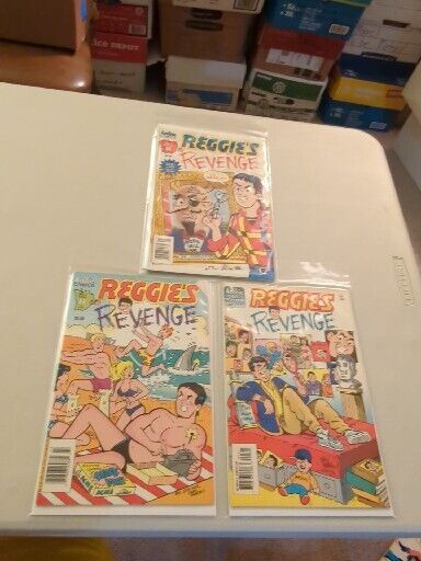 Archie Comics Reggie\'s Revenge #1, 2, 3 Full Set (1994)