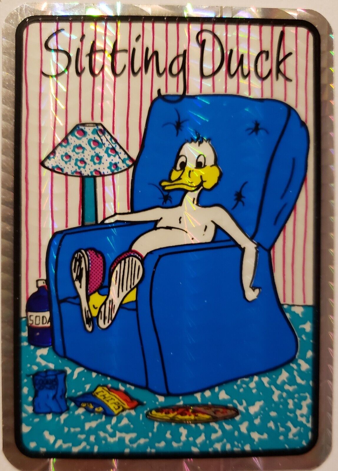 WACKY DUCK--NEW-Vintage (1998)  Prismatic Vending Machine Sticker(#194)