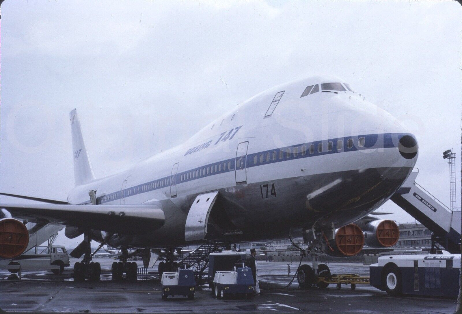 Boeing 747-100 Kodachrome 35mm Slide Photo Paris Air Show 1969 (#247)