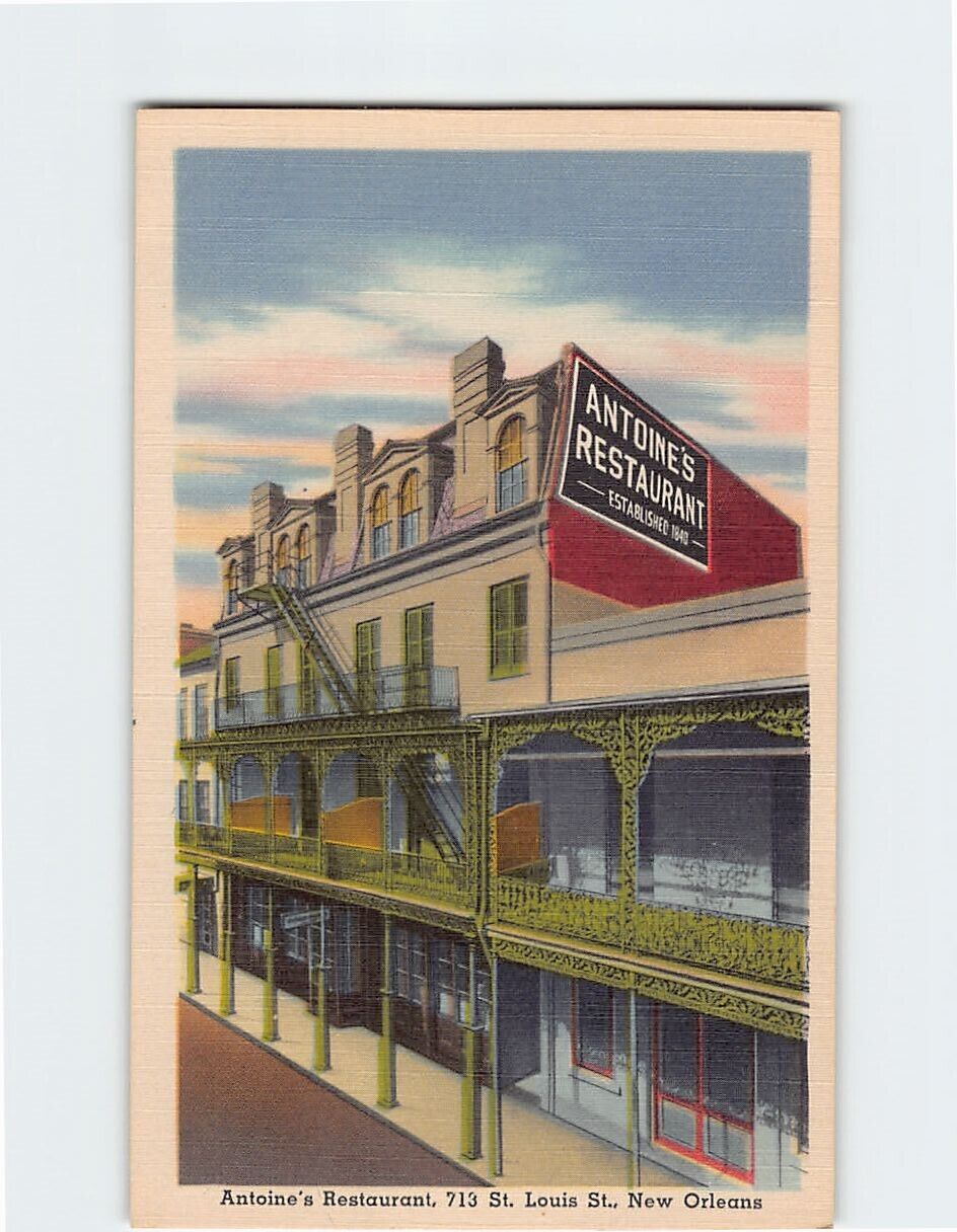 Postcard Antoine's Restaurant New Orleans Louisiana USA
