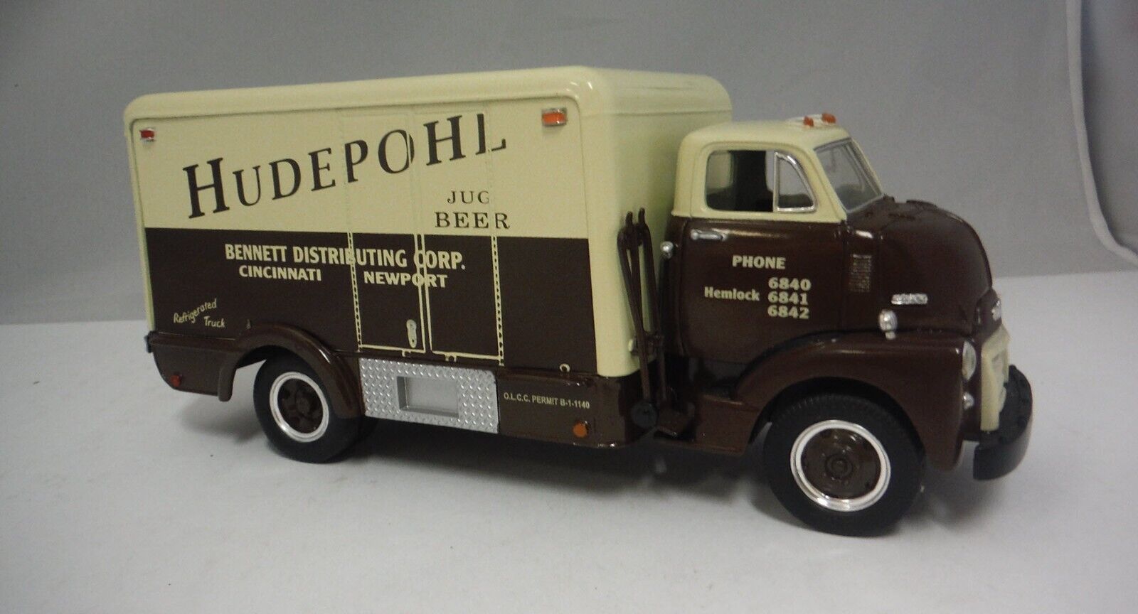 HUDEPOHL INSULATED GMC BEVERAGE TRUCK. FIRST GEAR