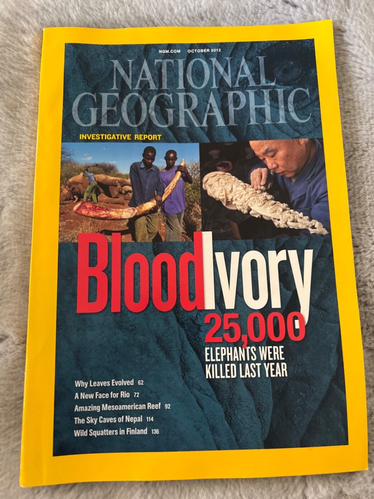 National Geographic Magazine October 2012 - Blood Ivory