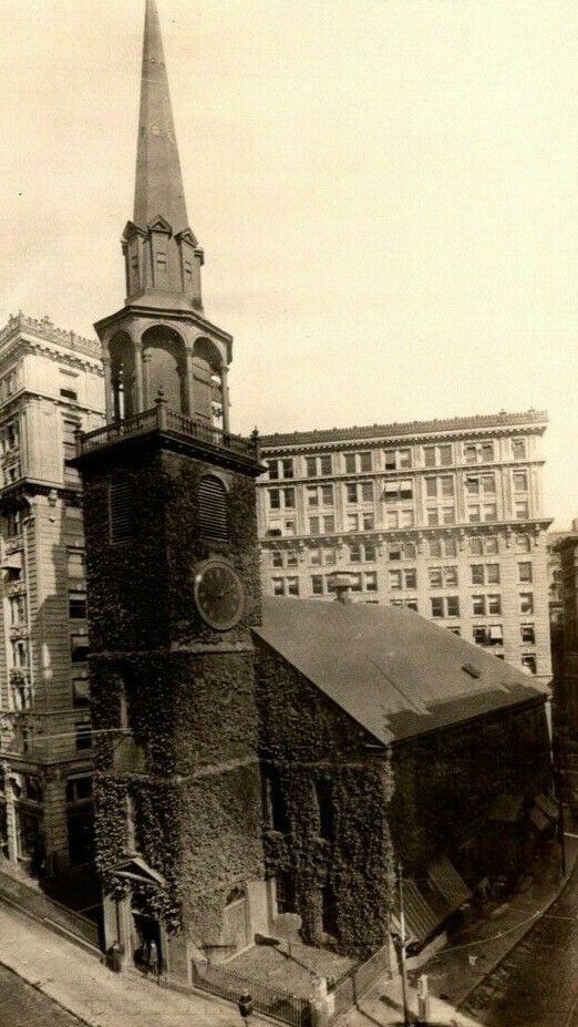 c 1910s Old South Meeting House Boston Massachusetts Vintage Real Photo Postcard