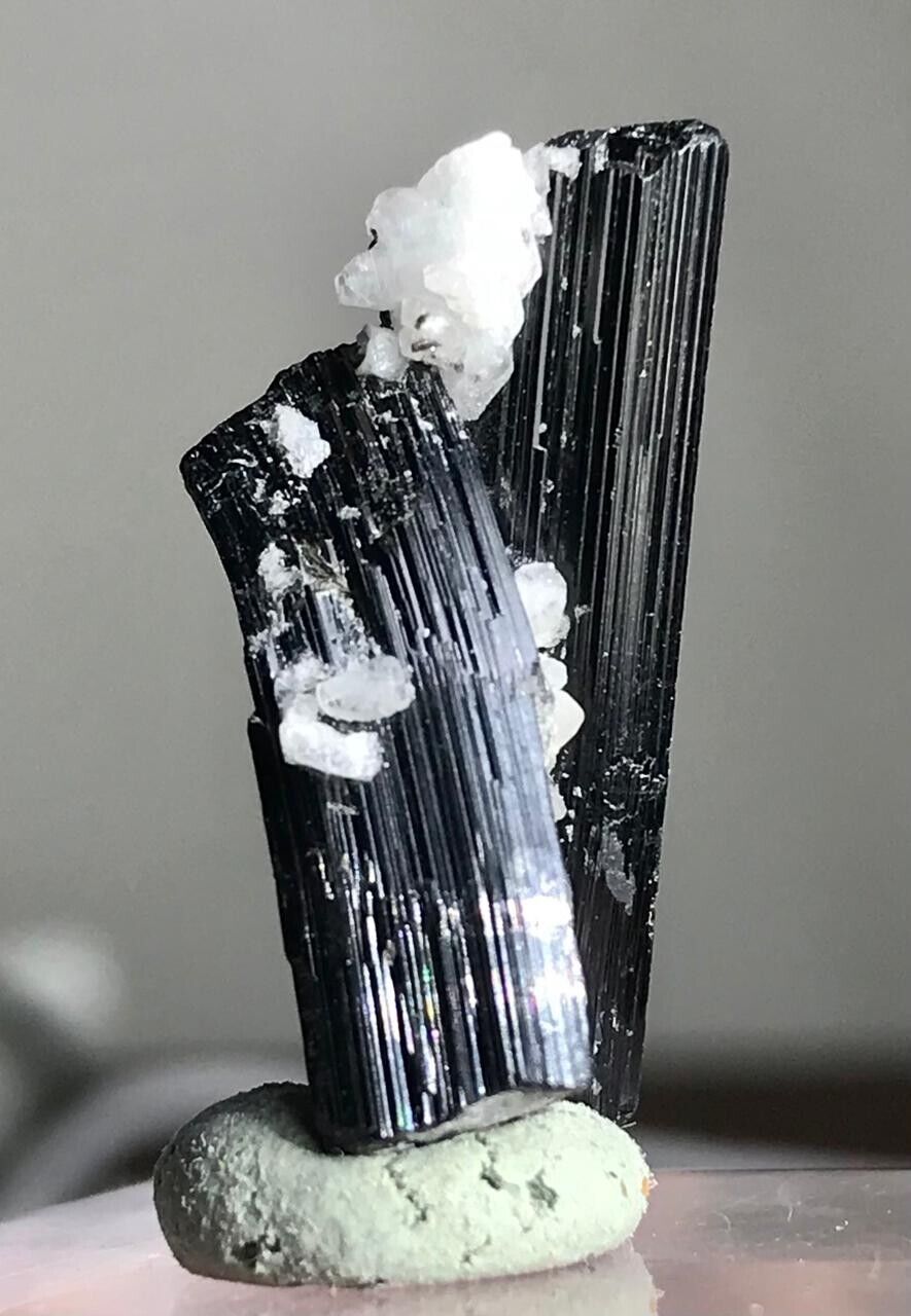 Black Tourmaline Crystal Minerals specimen from Pakistan 14 Carats #1