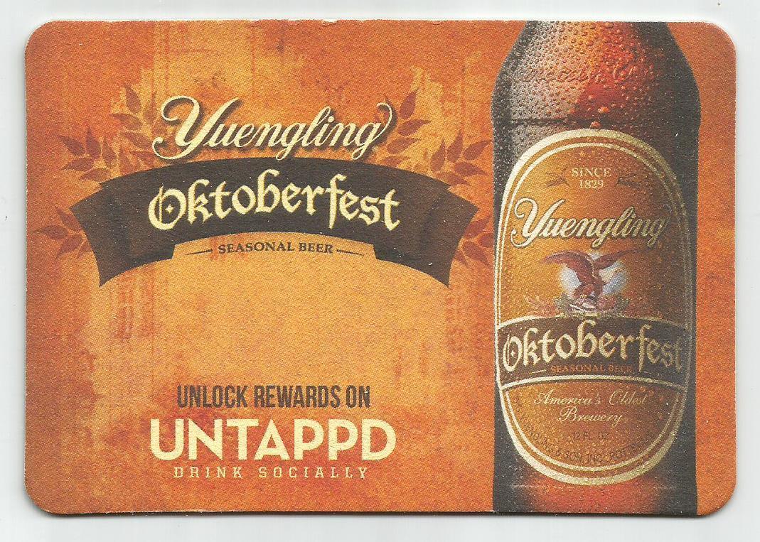 15 Yuengling  Oktoberfest  Untappd   Beer Coasters