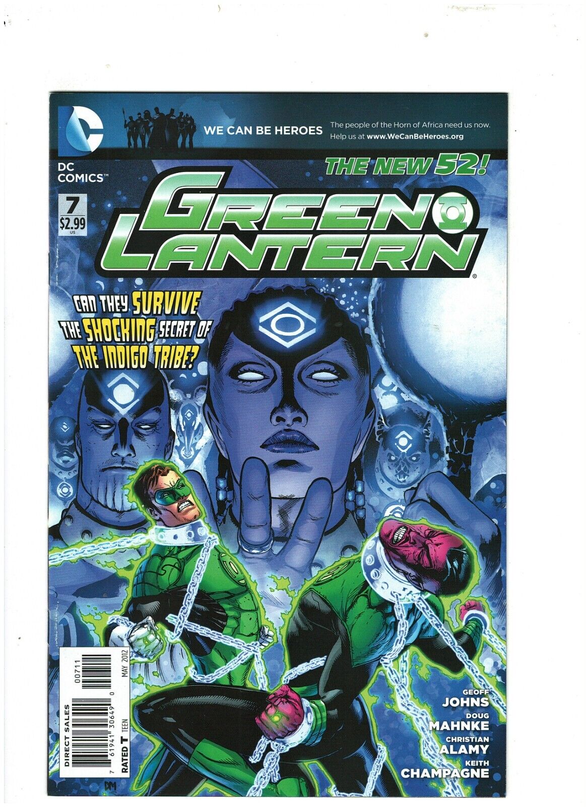 Green Lantern #7 DC Comics 2012 New 52 Sinestro & Hal Jordan NM- 9.2