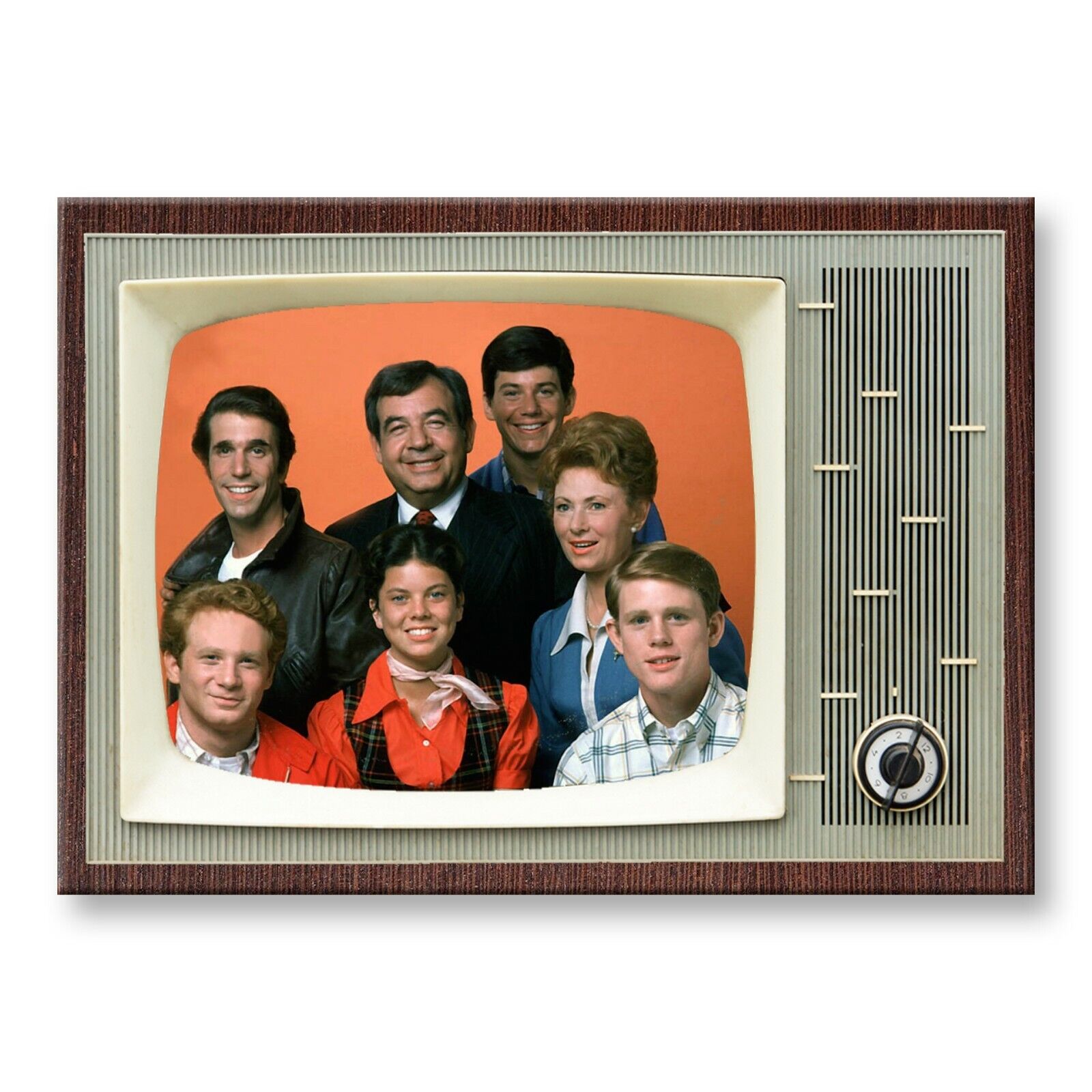 HAPPY DAYS TV Show Classic TV 3.5 inches x 2.5 inches Steel FRIDGE MAGNET