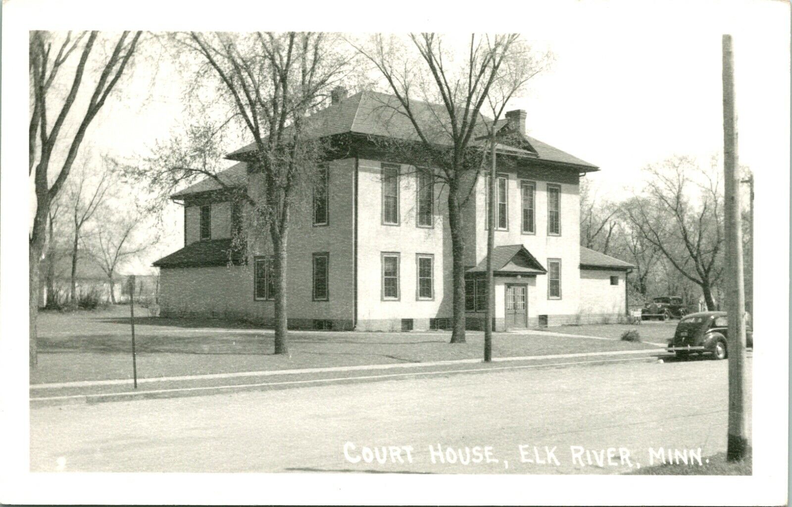 RPPC Court House - Elk River MN Minnesota - Unused UNP Postcard