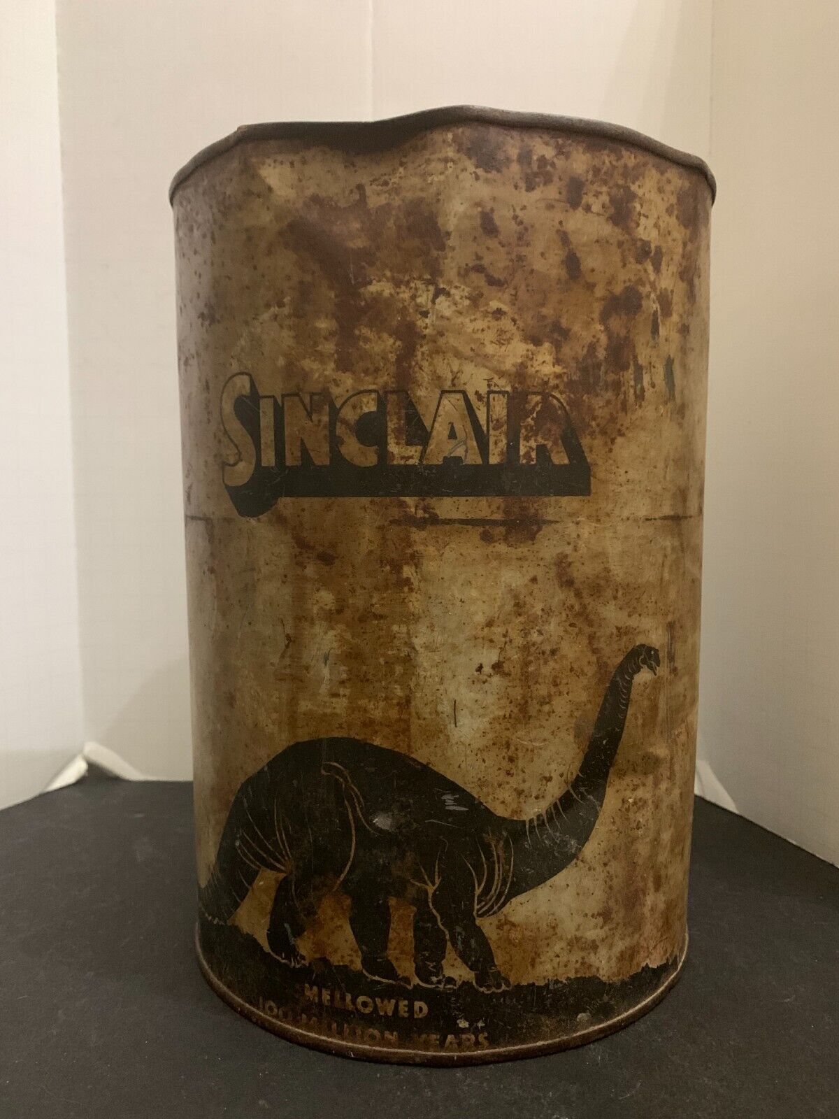 Vintage Sinclair Oil 5 Quart Substitution Proof Can Mellowed 100 Million Years