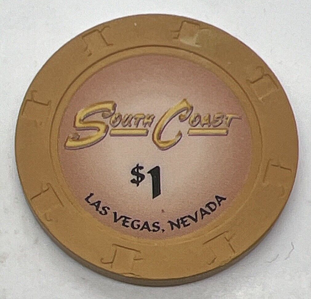 South Point Casino Las Vegas Nevada NV $1 Chip Gold H&C 2005-2006