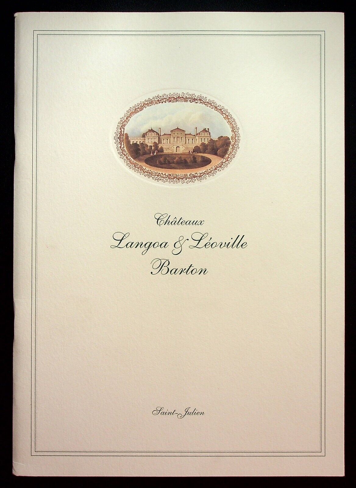 Chateaux Langoa & Leoville Barton Saint Julien Brochure Booklet 1998 French Wine