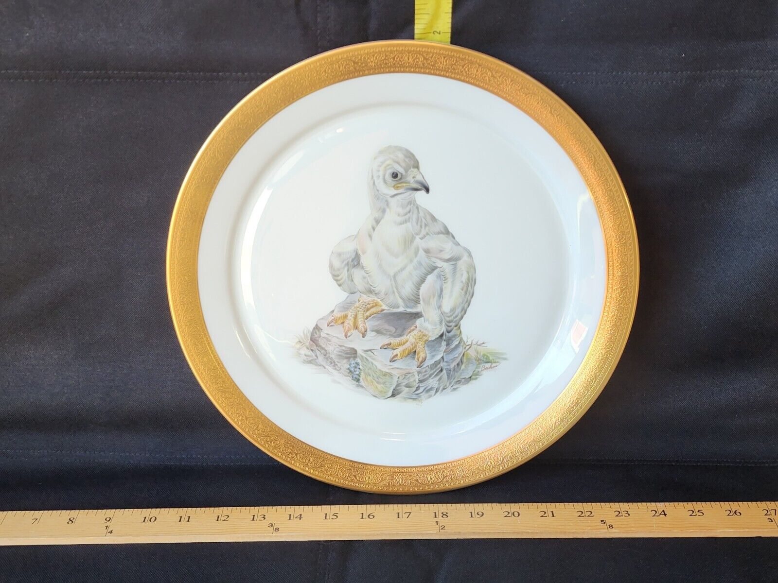 Young American Bald Eagle 13” Plate by Edward Marshall Boehm 1973 Limited Issue