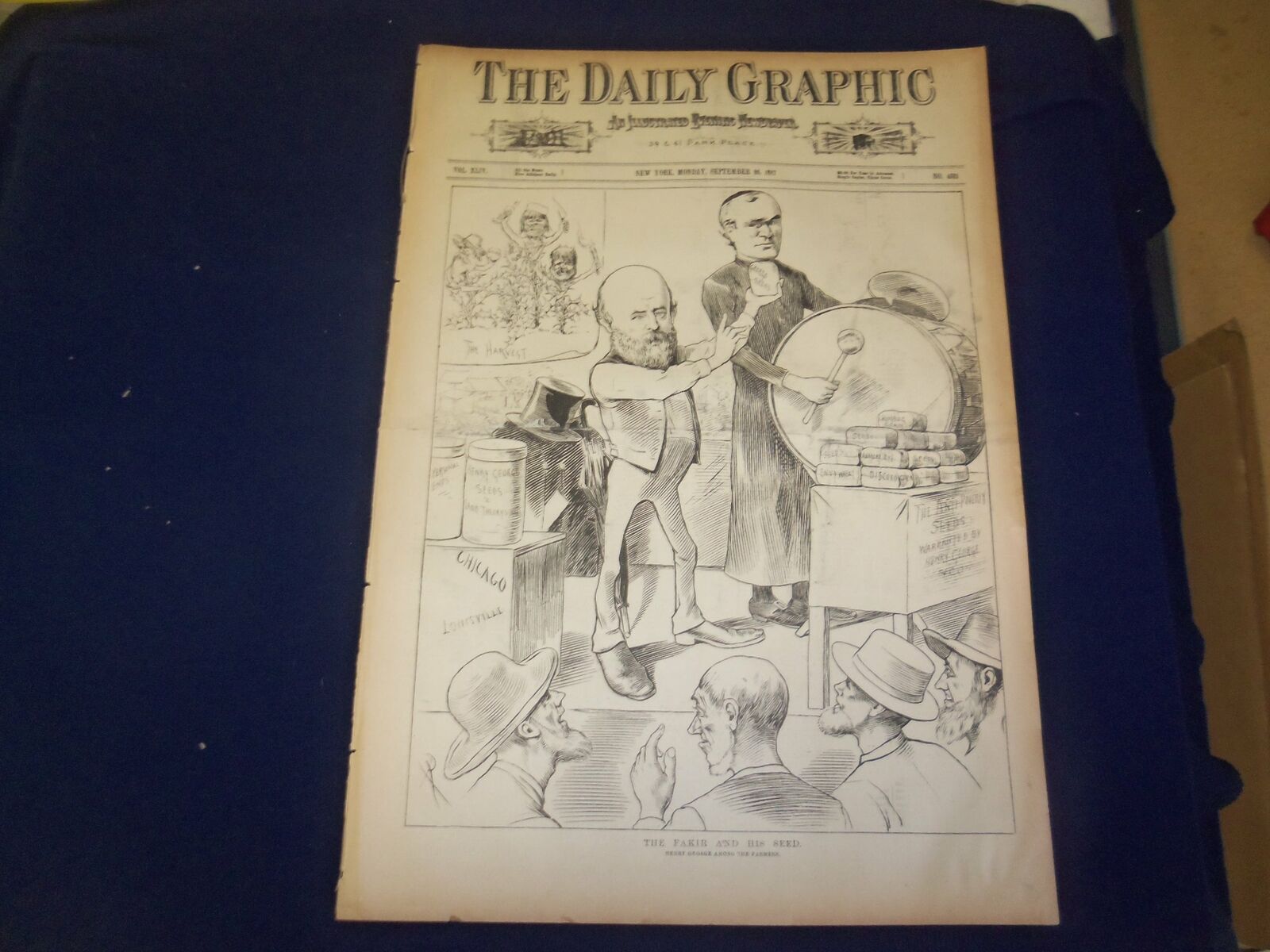 1887 SEPTEMBER 26 THE DAILY GRAPHIC NEWSPAPER - THE FAKIR AND HIS SEED - NT 7661