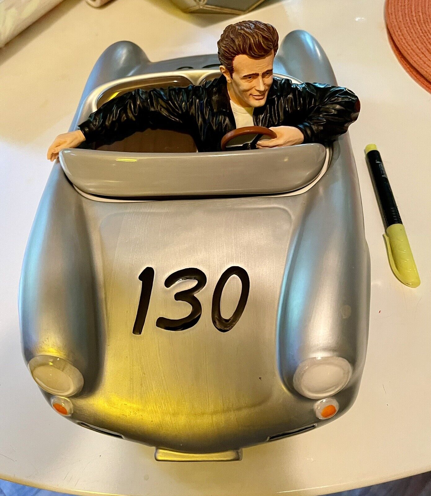 EXTREMELY RARE Ltd. Edition Vandor James Dean Cookie Jar, No. 747 of Only 2,400