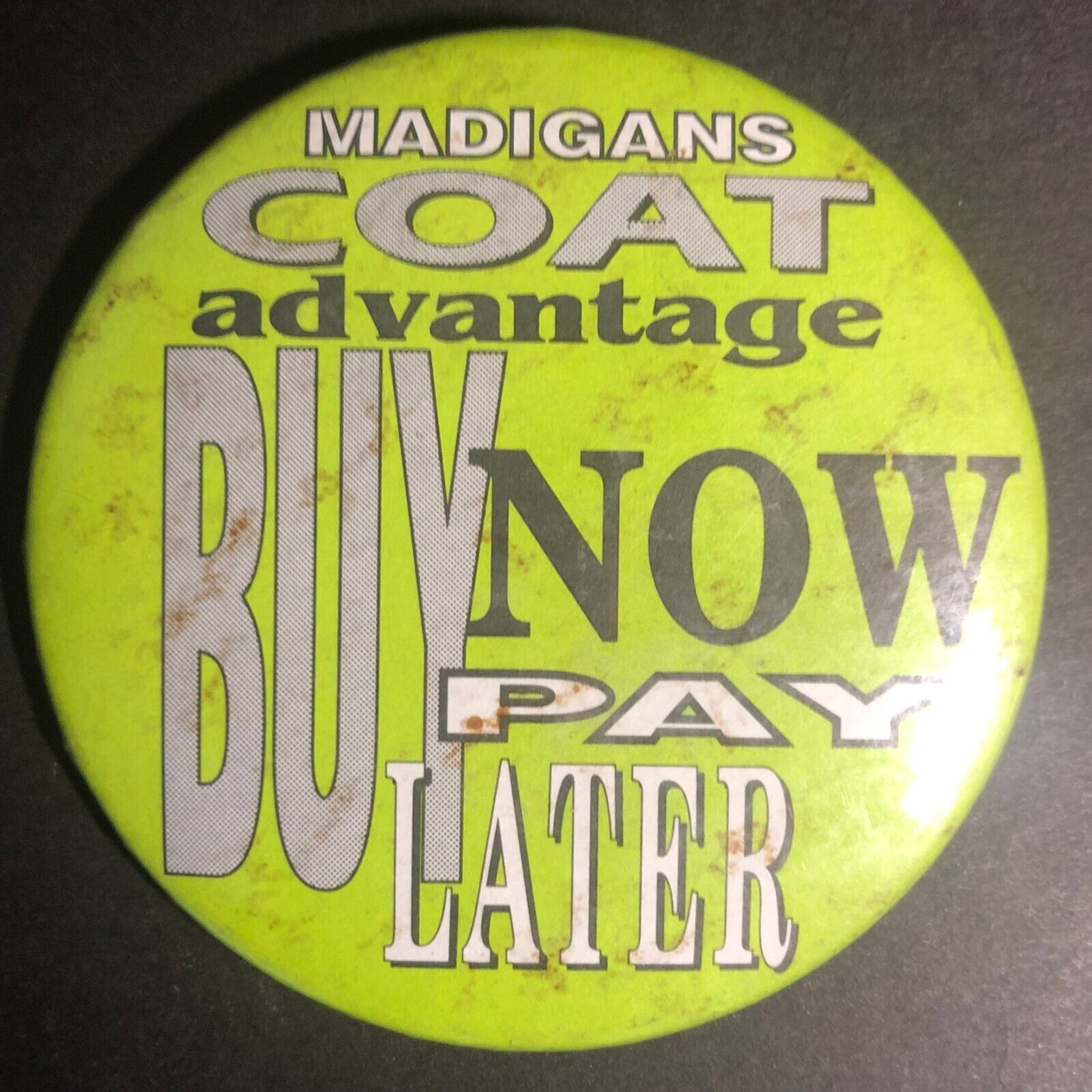 Madigans Coat Advantage (Appeal Chicago)Vintage Steel c1980\'s  3\