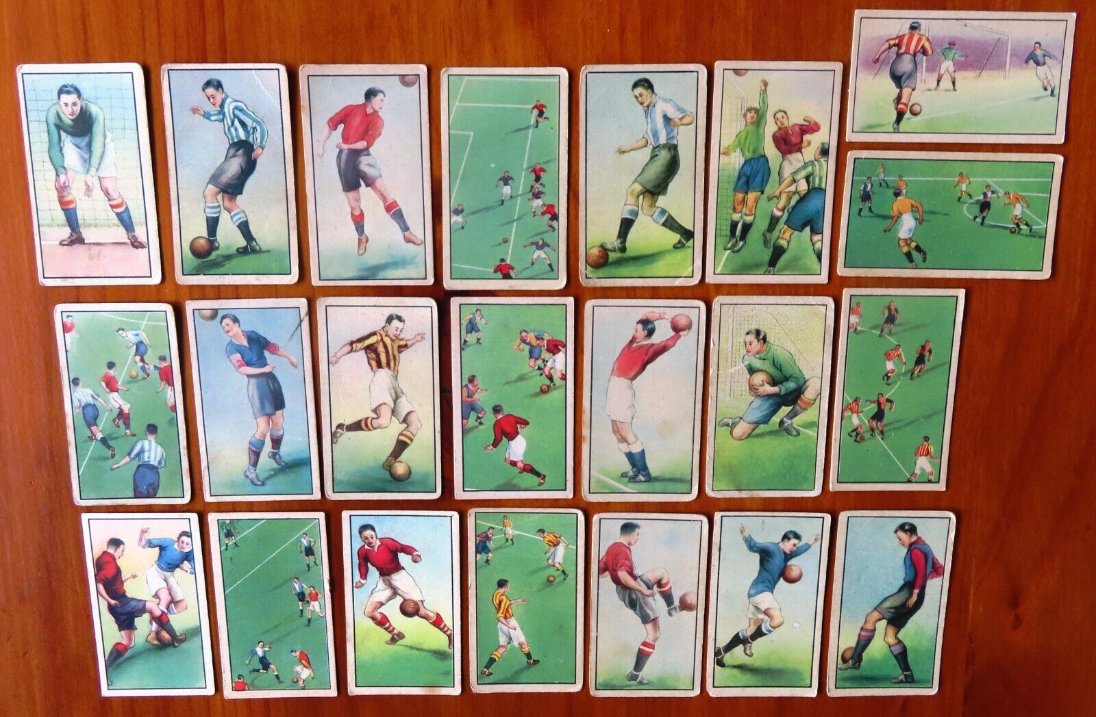 1934 British-American Tobacco Cards:  CHINESE FOOTBALLERS ....... (lot of 22)