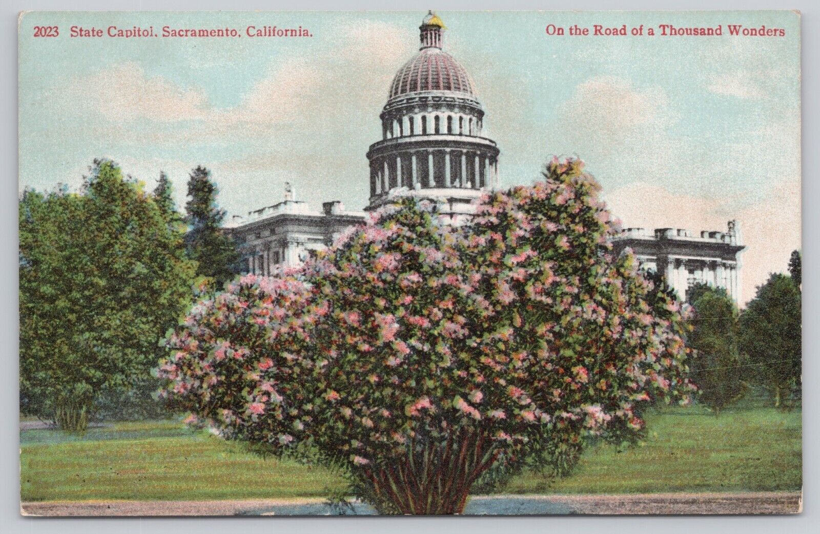 Sacramento California, State Capitol Building, Vintage Postcard