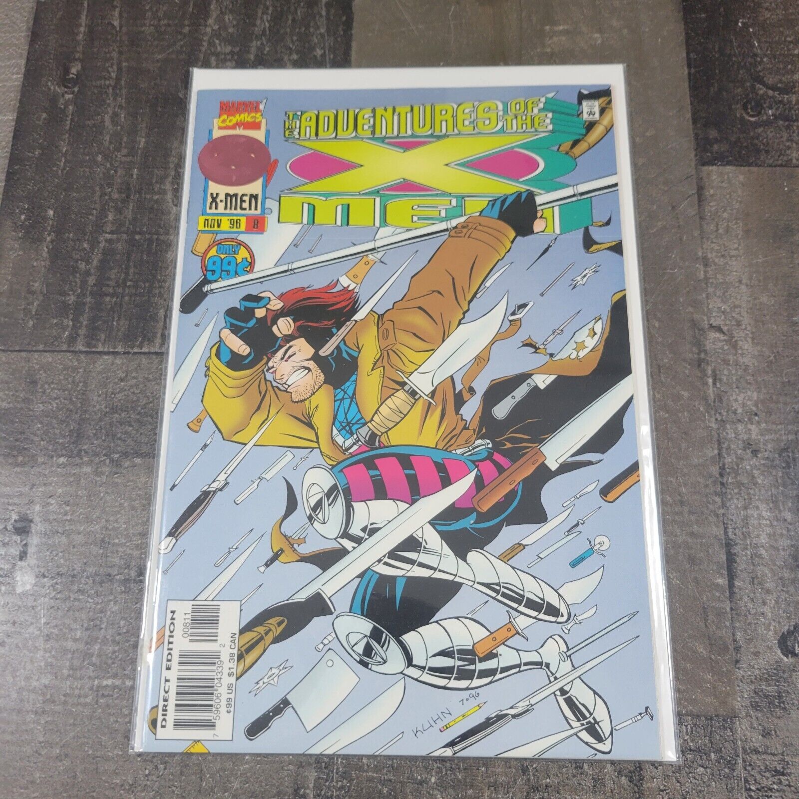 The Adventures Of The X-Men #8 (Marvel Comics 1996) Gambit - NM Vintage