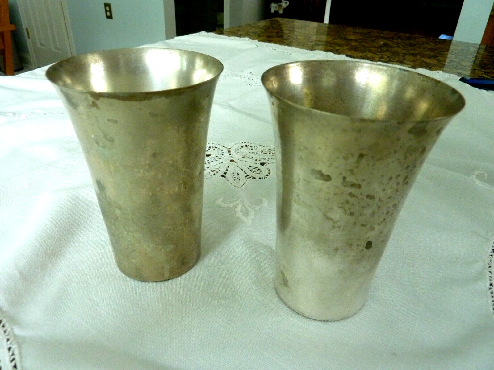 Hotel Silver 10 oz. cups N Y Inc vintage