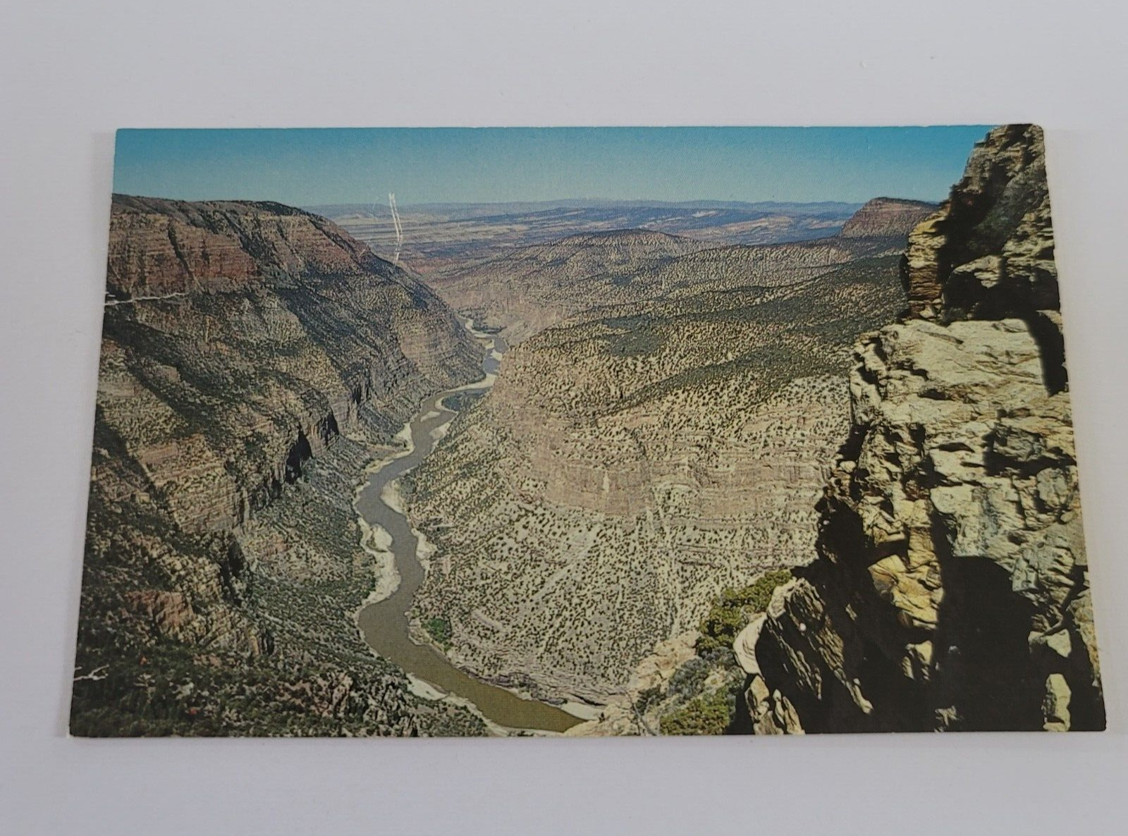 Vintage 1972 Postcard Whirlpool Canyon Dinosaur National Monument Colorado