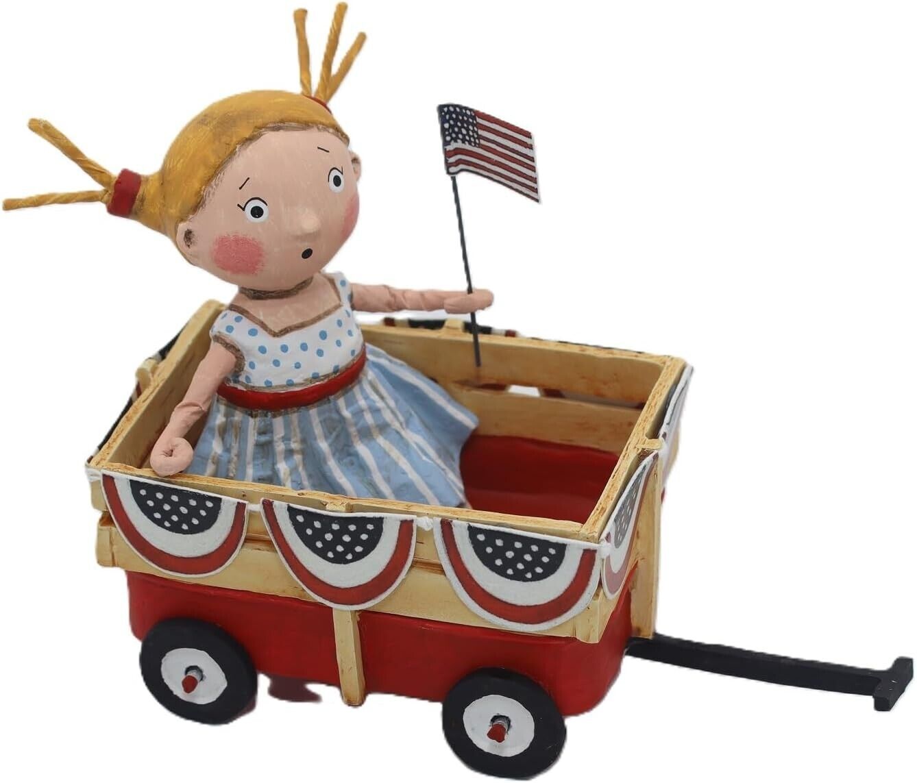 Lori Mitchell POLLY’S PARADE Patriotic 4th of July Collectible Figurine 16711