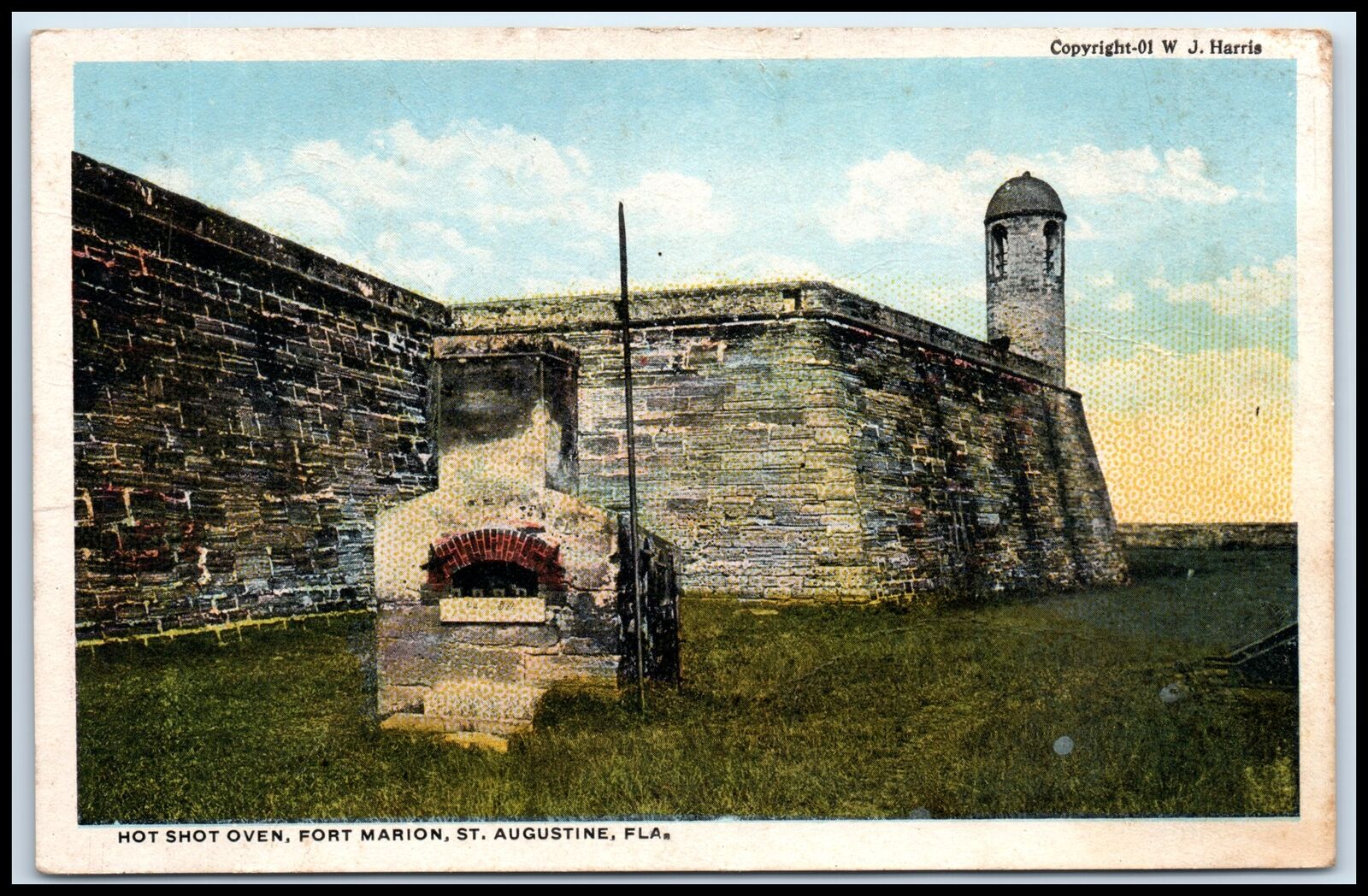 Postcard Hot Shote Oven Fort Marion St. Augustine FL B34