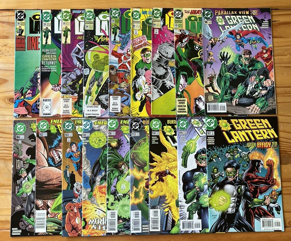 GREEN LANTERN Lot Of 18  EMERALD KNIGHTS Flash More See Pictures